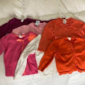 Lot of 6 2T Cardigans